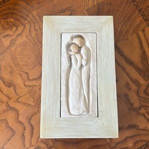 Willow Tree Embrace KEEPSAKE BOX Plaque Sculpted Hand-Painted  In love’s *READ*